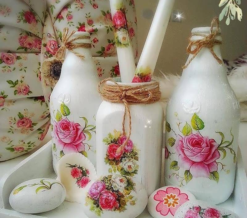 روش دکوپاژ روی ظروف پلاستیکی