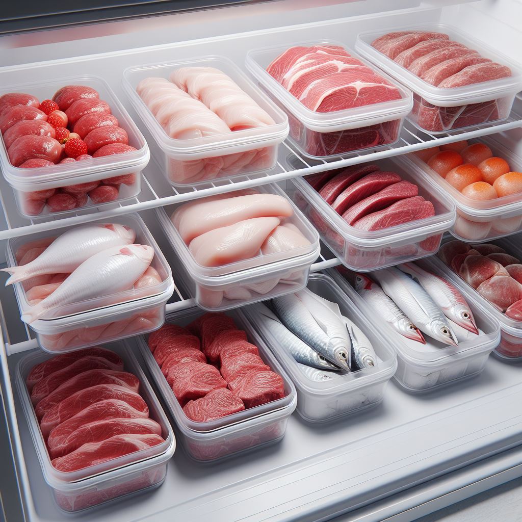 انتخاب ظرف فریزری گوشت