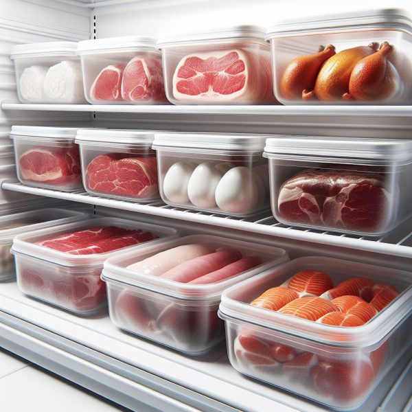 خرید عمده ظرف فریزری گوشت