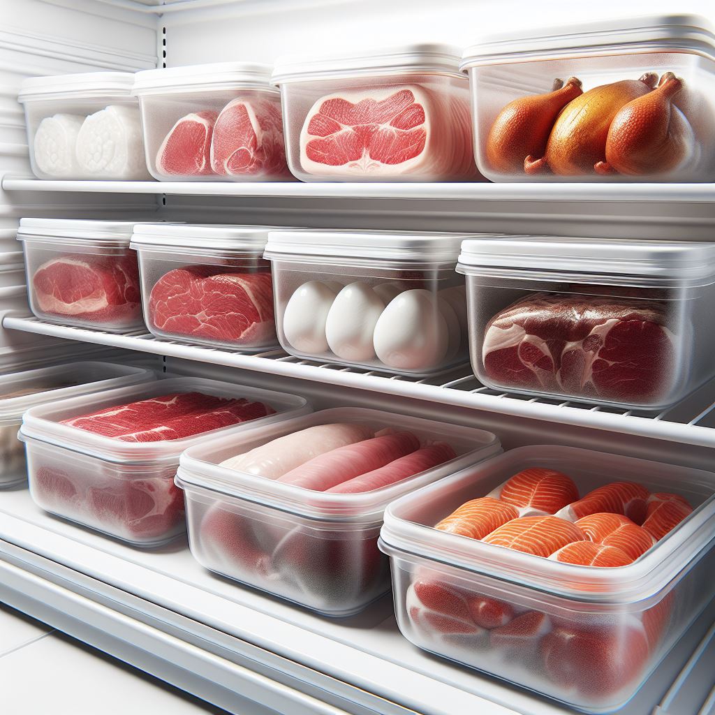 خرید عمده ظرف فریزری گوشت