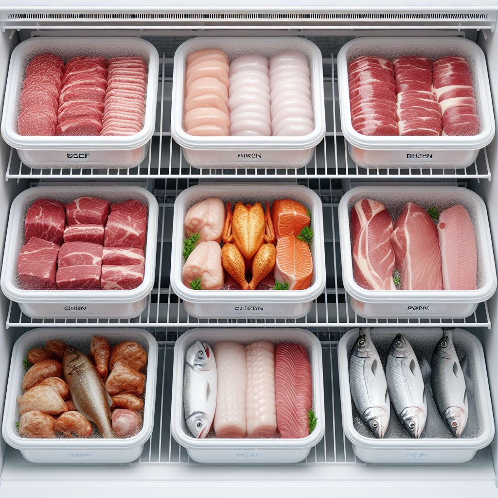 ظرف فریزری گوشت