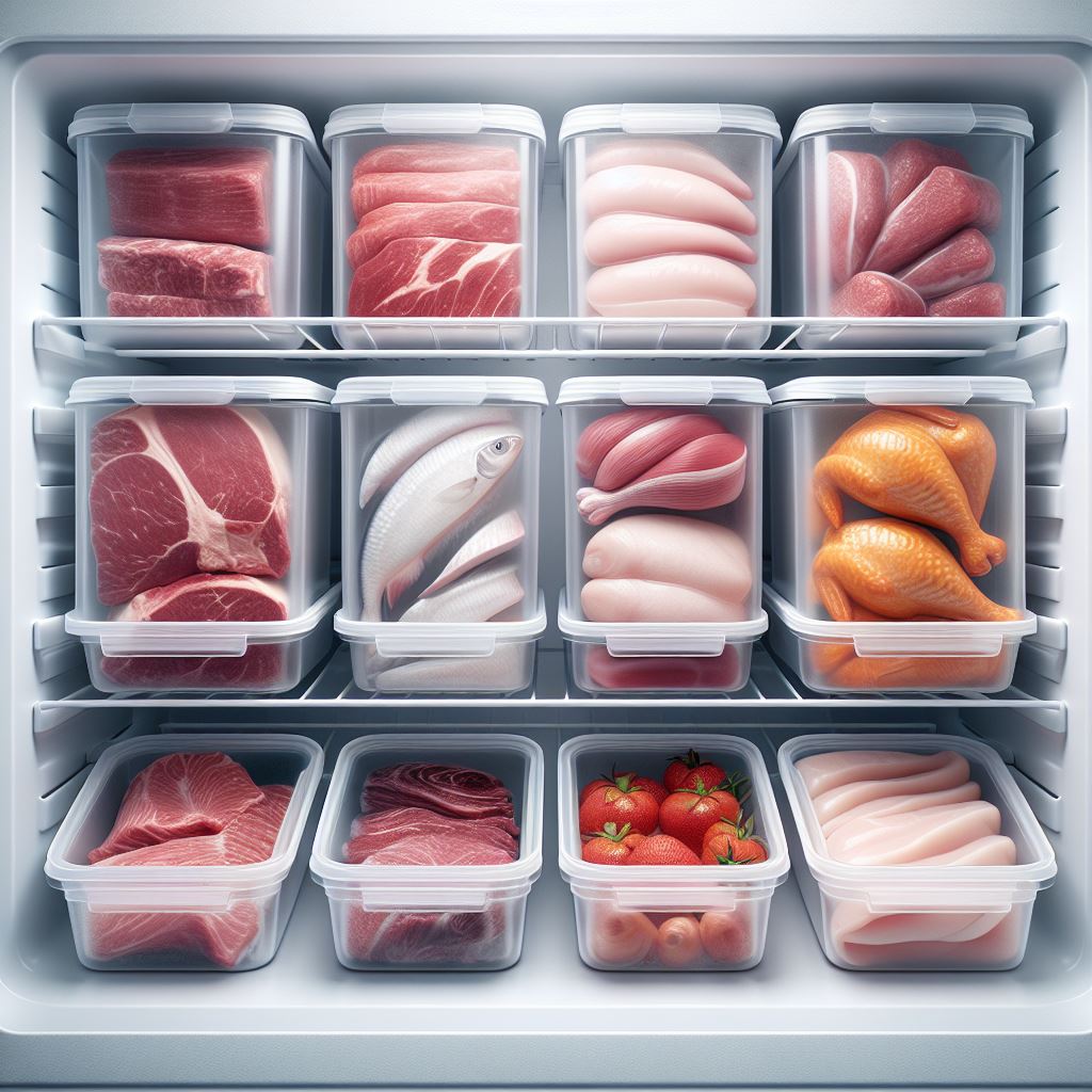ظرف‌های فریزری گوشت برای فروشندگان بزرگ